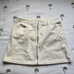 AE Cream Corduroy Skirt